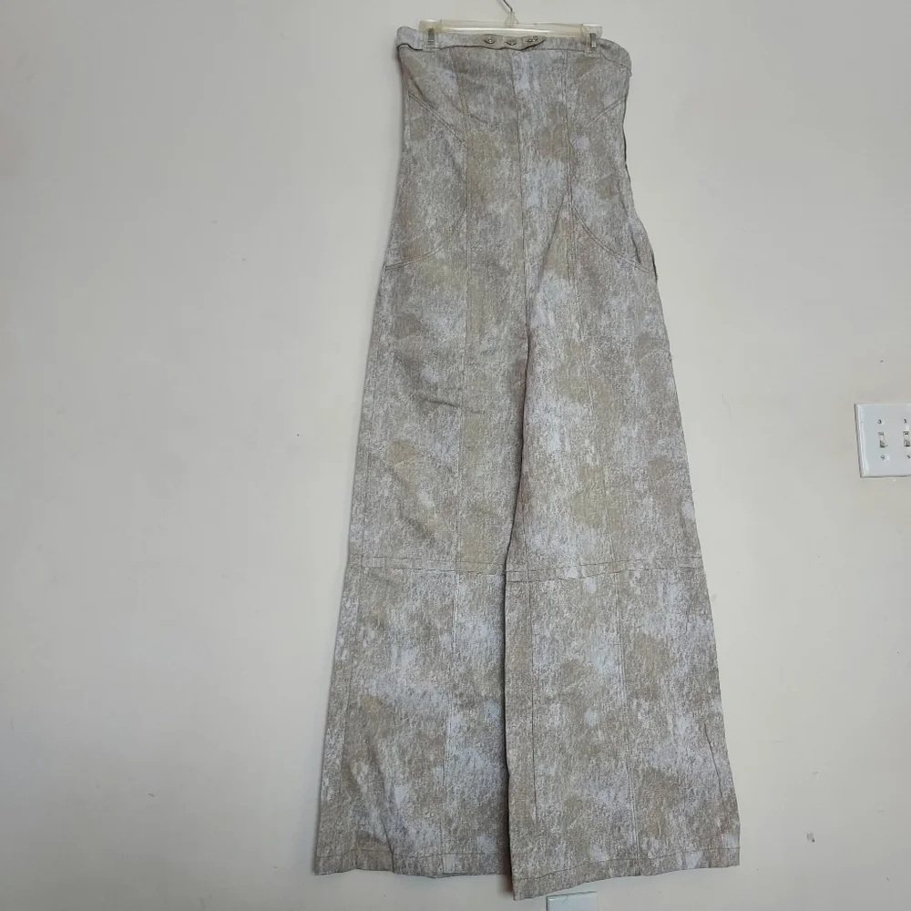 Zara Printed Linen Blend Jumpsuit